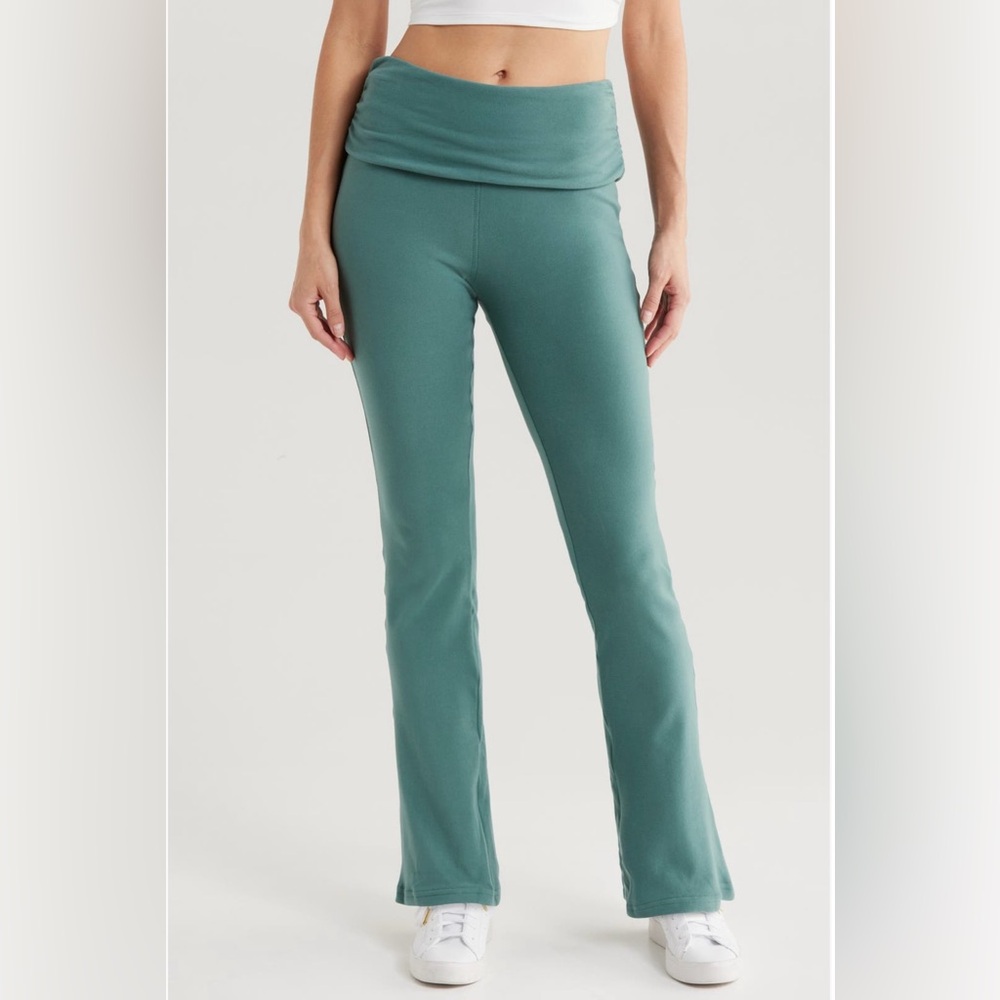 NWT FP Movement Aced It Flare Leggings Midnight Jade Green Medium